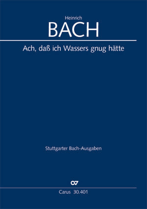 J.C. Bach: Ach, dass ich Wassers gnug hätte