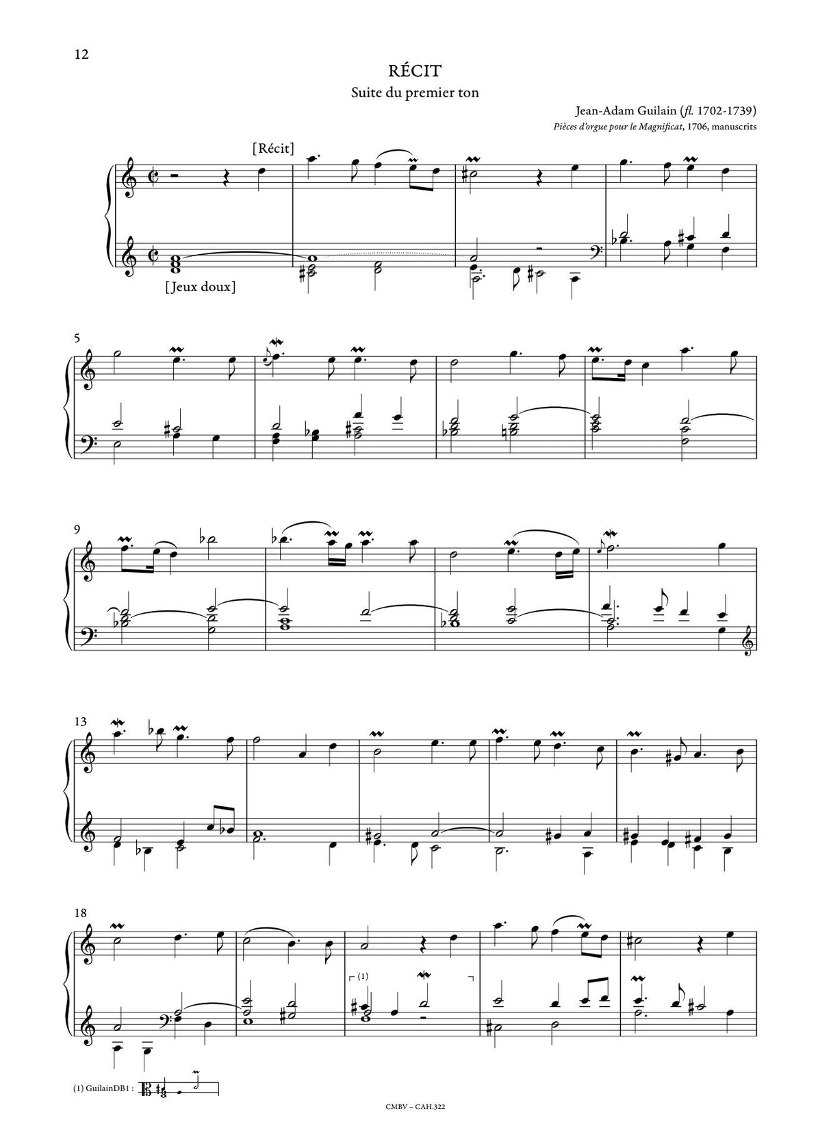 Anthology of French Baroque Music - Organ - Volume 2