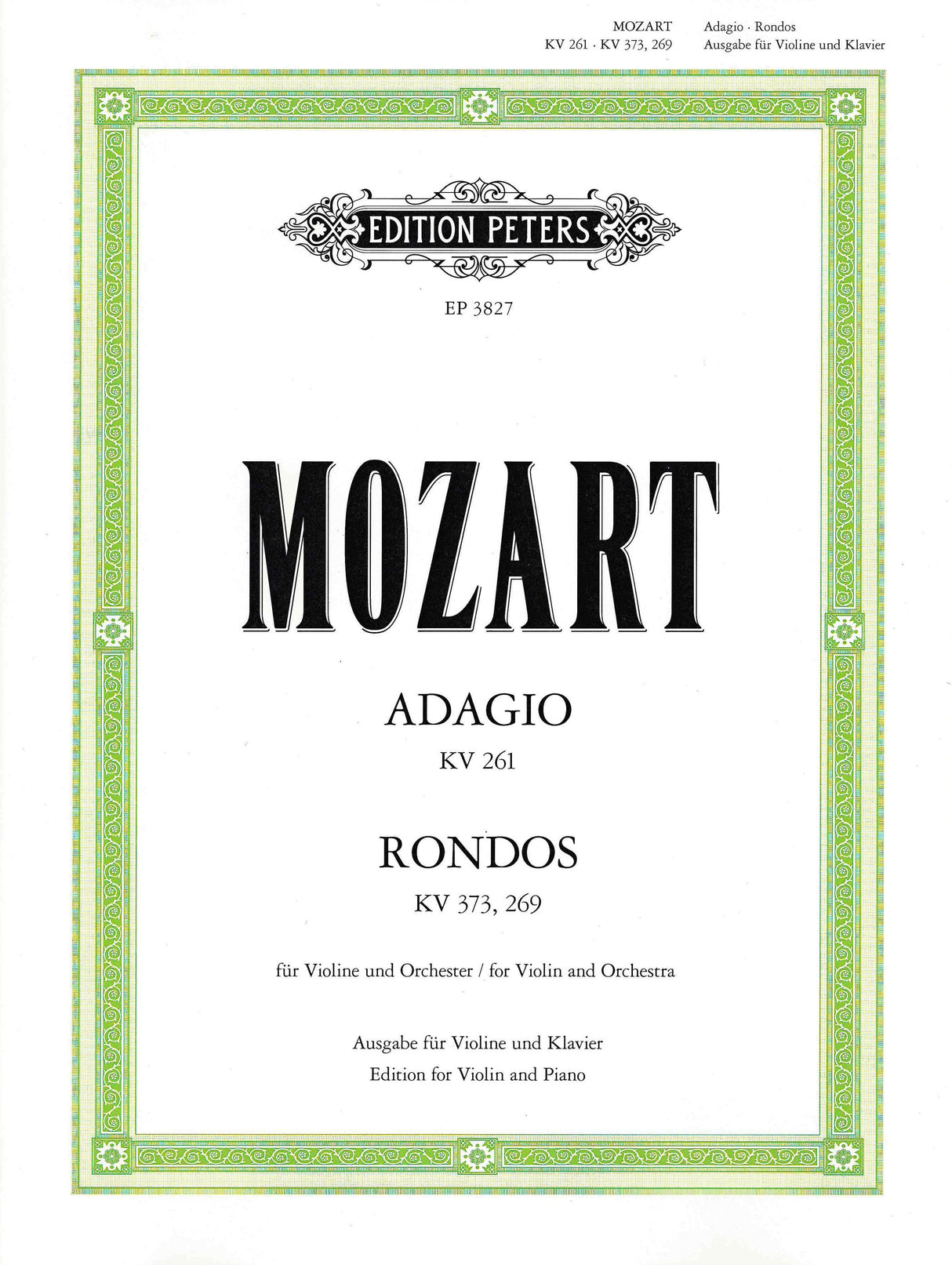 Mozart: Adagio, K. 261; 2 Rondos, K. 269 & K. 373