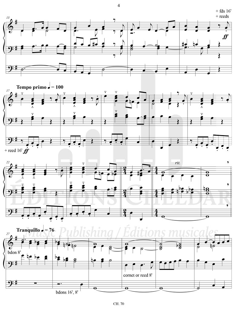 Bédard: Fantasia on 2 Hymn Tunes