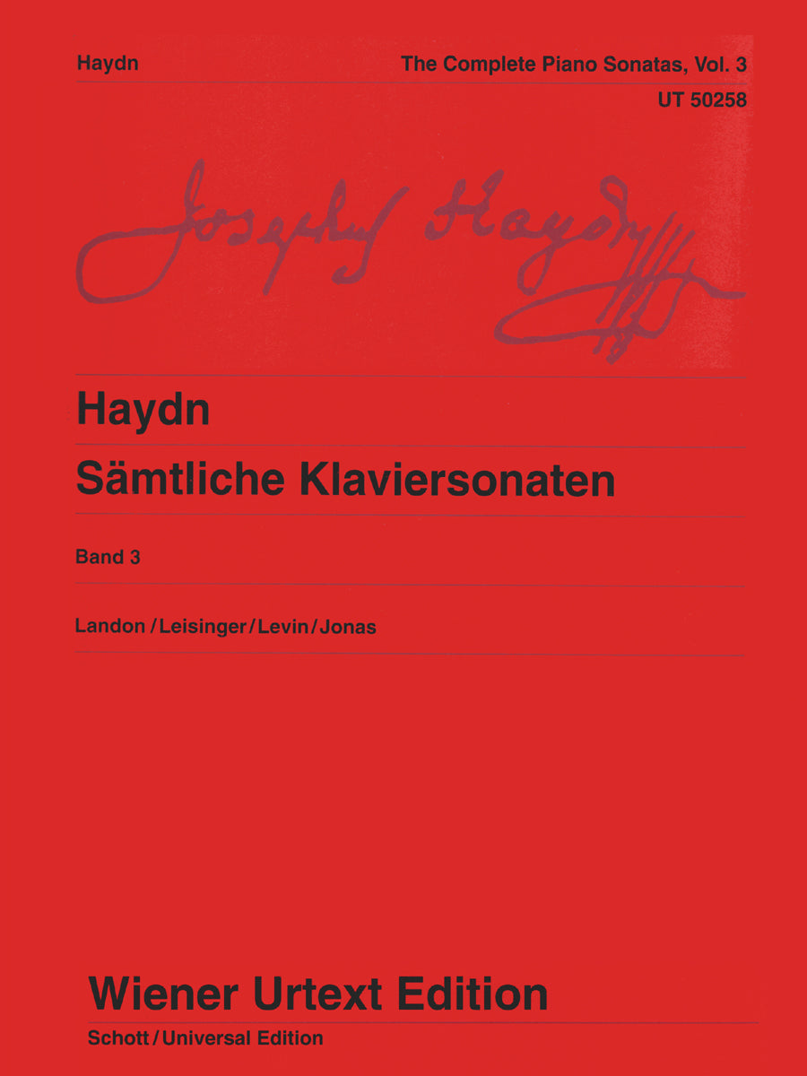 Haydn: Complete Piano Sonatas - Volume 3 – Ficks Music