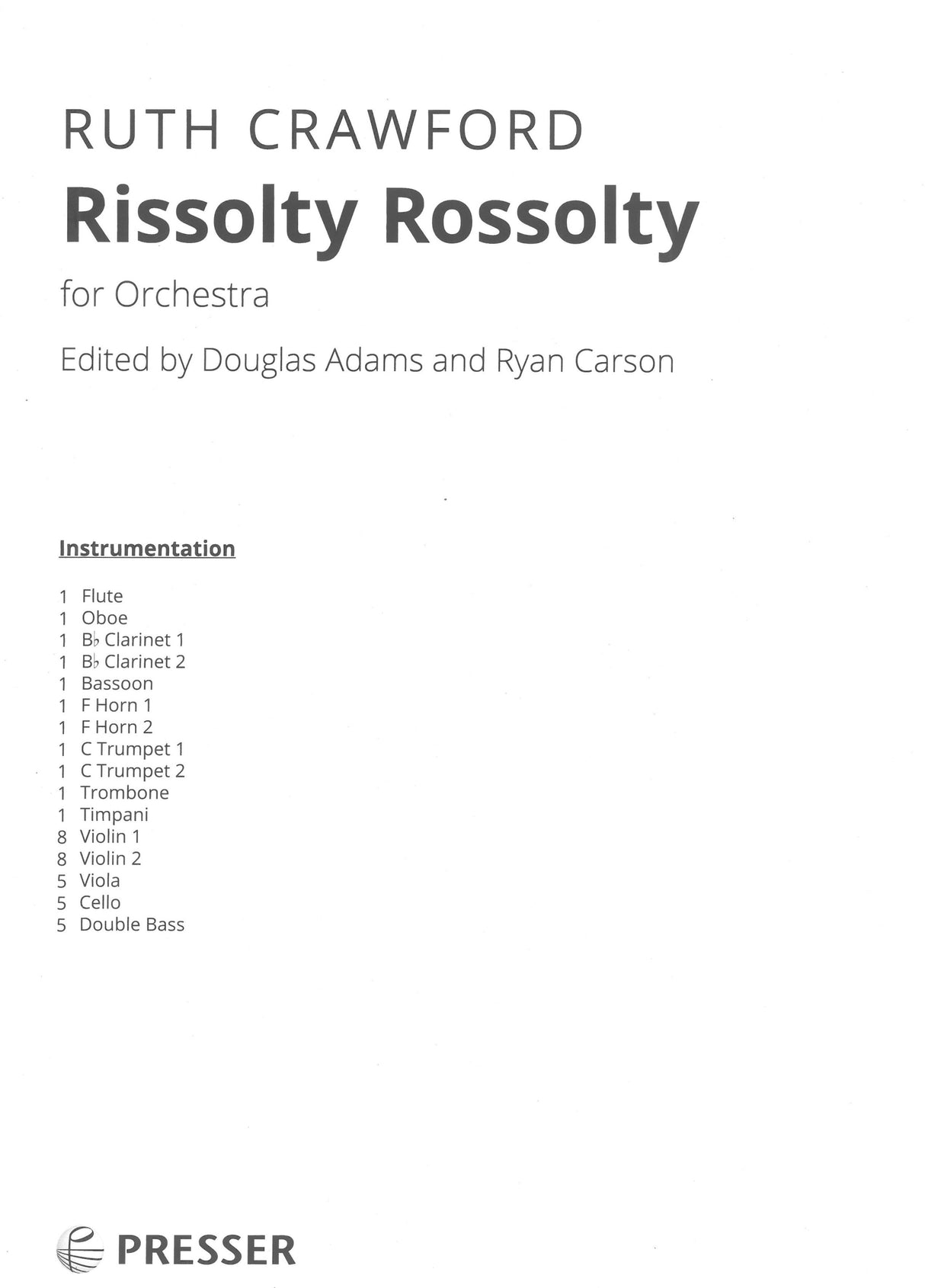Crawford: Rissolty Rossolty