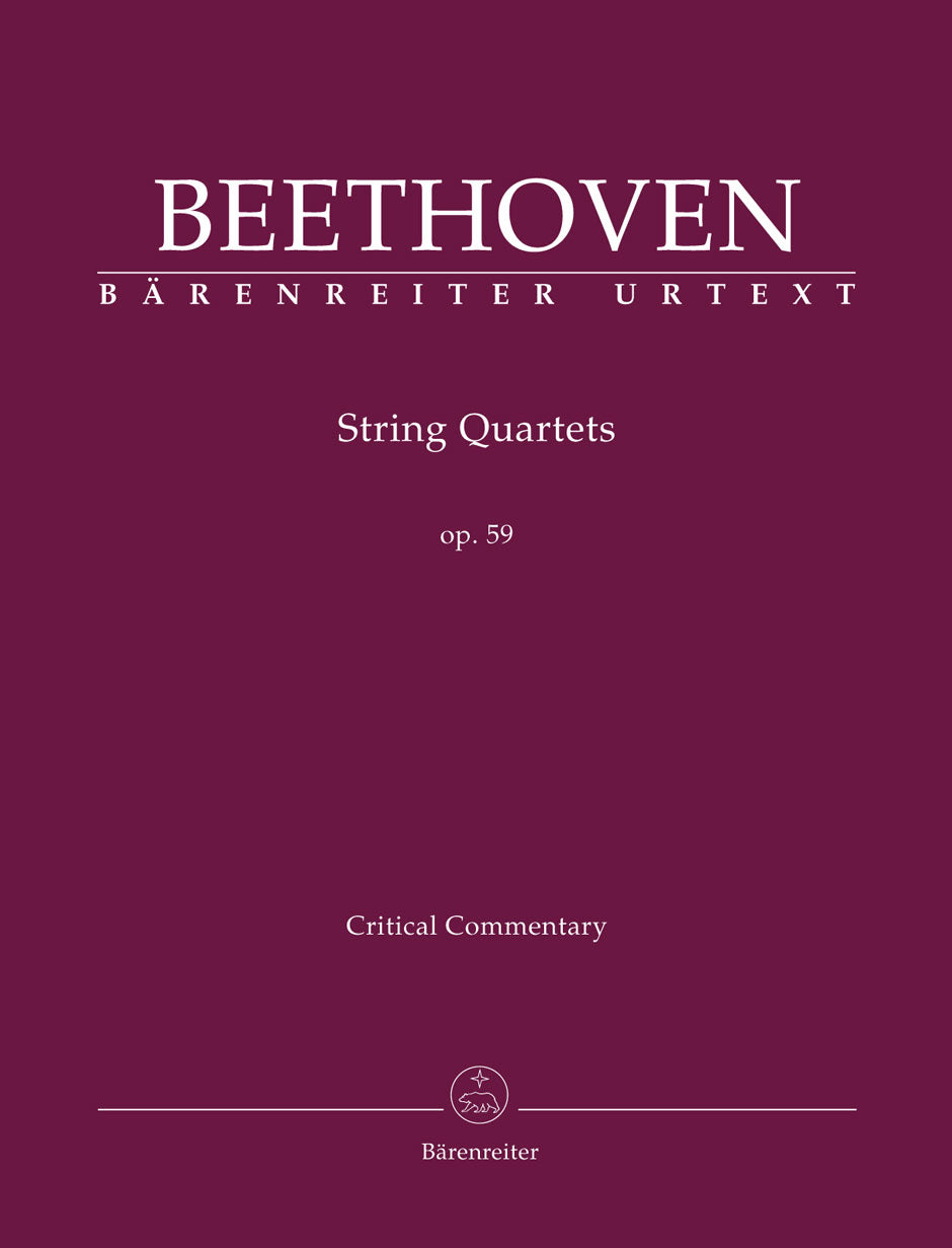 Beethoven: String Quartets, Op. 59 – Ficks Music