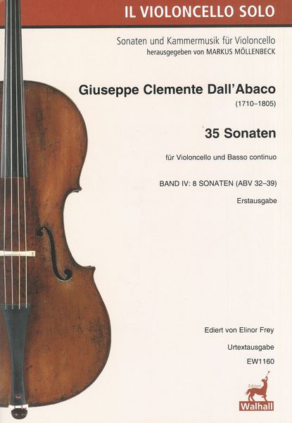 Dall'Abaco: 35 Cello Sonatas - Volume 4 (ABV 32-39)
