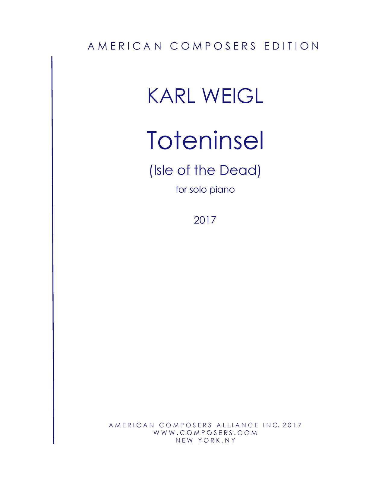 Weigl: Toteninsel (Isle of The Dead)