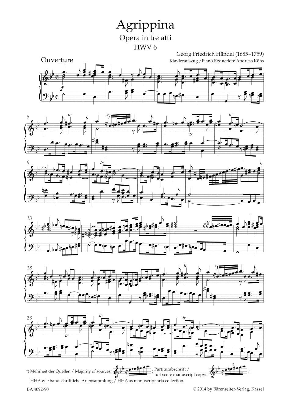 Handel: Agrippina, HWV 6