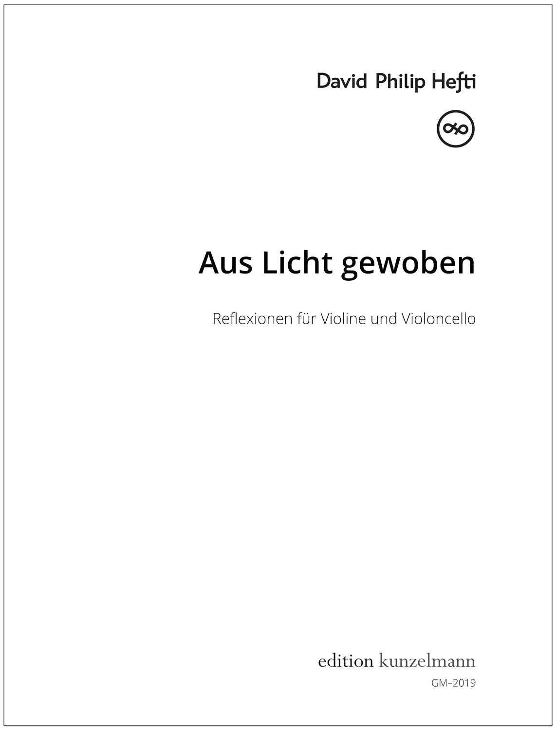Hefti: Aus Licht gewoben