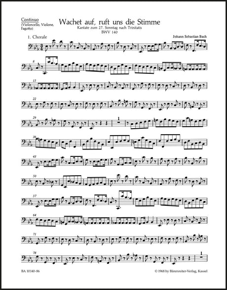 Bach: Wachet auf, ruft uns die Stimme, BWV 140