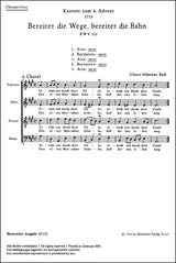 Bach: Bereitet die Wege, bereitet die Bahn, BWV 132