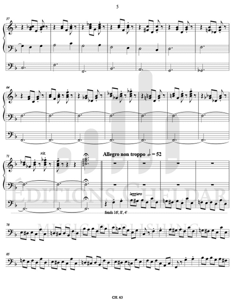 Bédard: Variations sur "Kelvingrove"