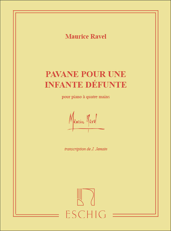 Ravel: Pavane pour une infante défunte (arr. for piano 4-hands)