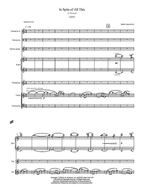 Mazzoli: In Spite of All This