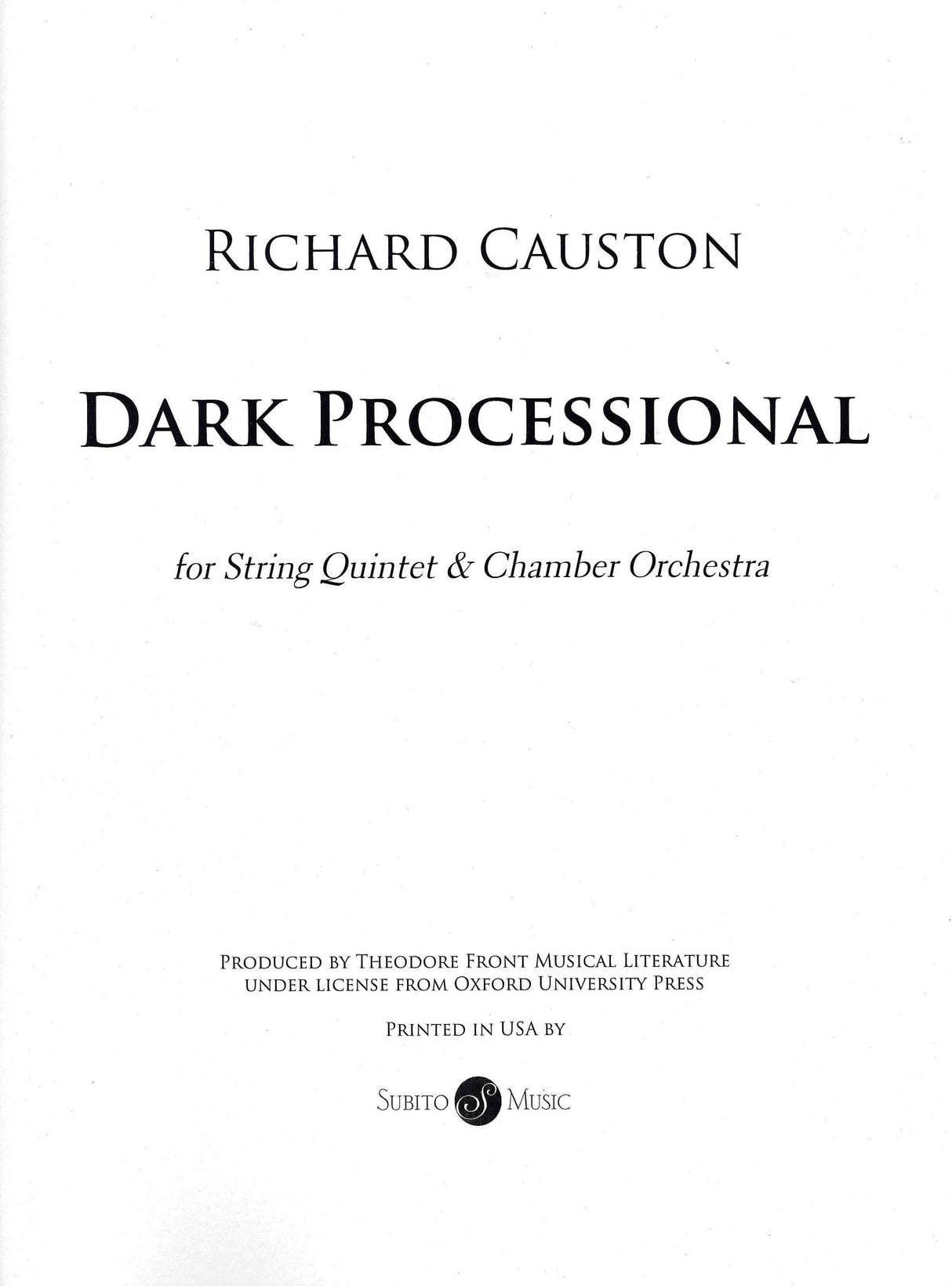 Causton: Dark Processional