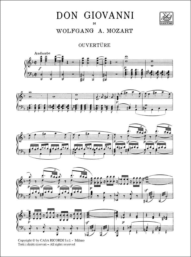 Don Giovanni Ricordi vocal score 楽譜 Mozart: Don Giovanni, K. 527 – Ficks Music
