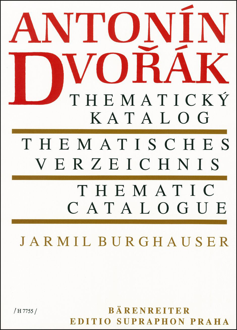 Dvořák: Thematic Catalog
