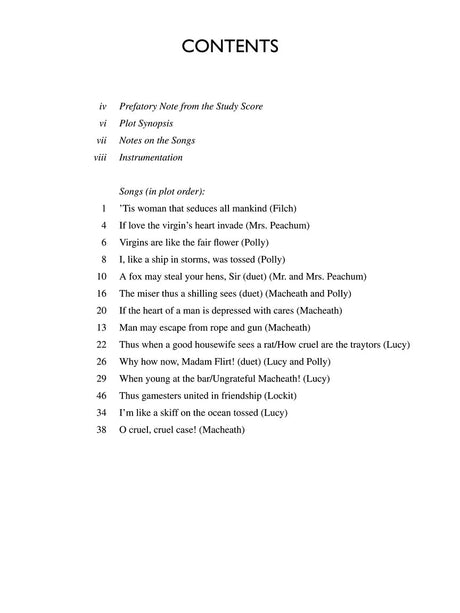 Britten: : Selections from The Beggar's Opera