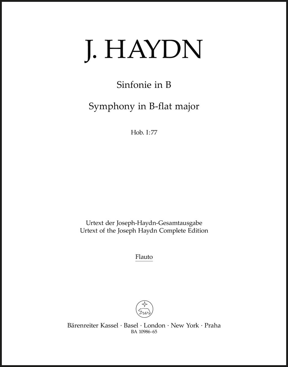 Haydn: Symphony in B-flat Major, Hob. I:77