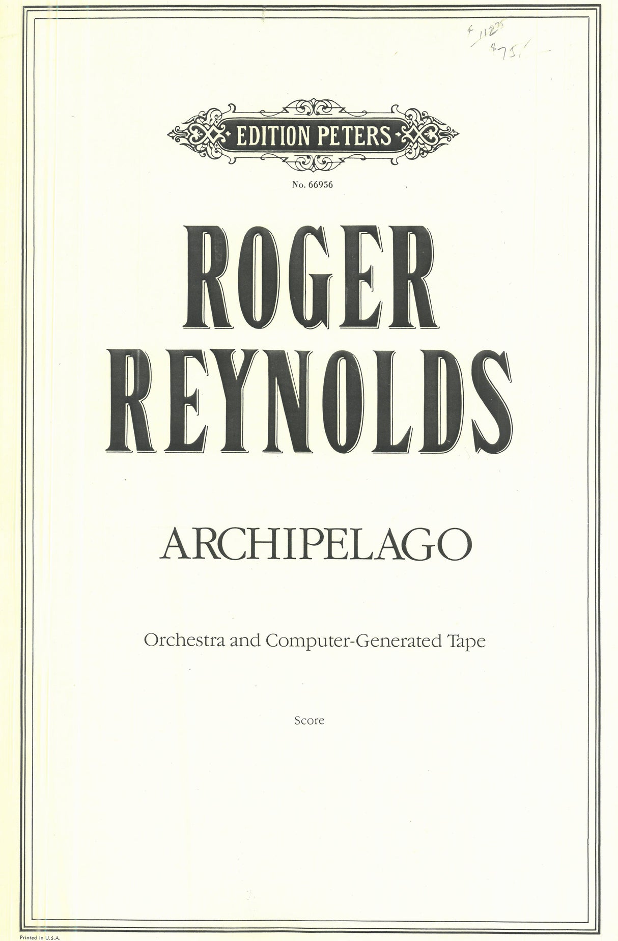 Reynolds: Archipelago