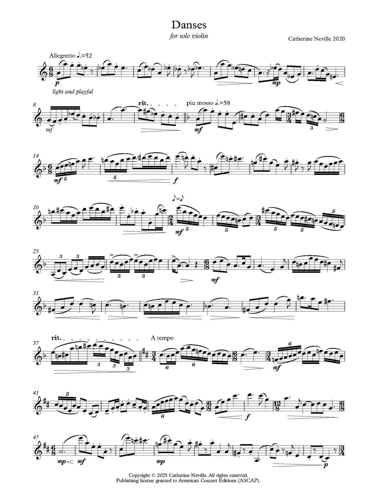 Neville: Danses
