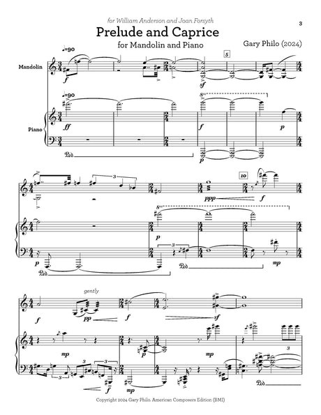 Philo: Prelude and Caprice