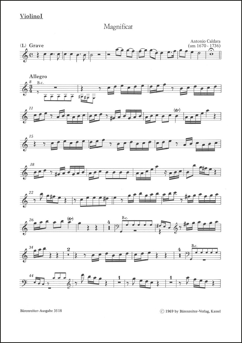 Caldara: Magnificat in C Major – Ficks Music