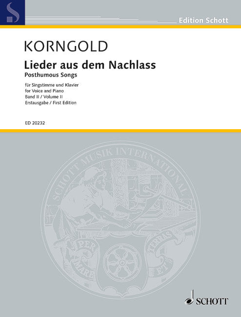 Korngold: Posthumous Songs - Volume 2