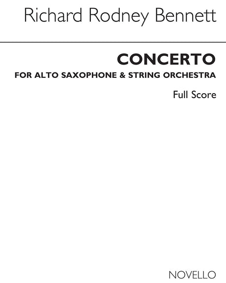 Bennett: Alto Sax Concerto