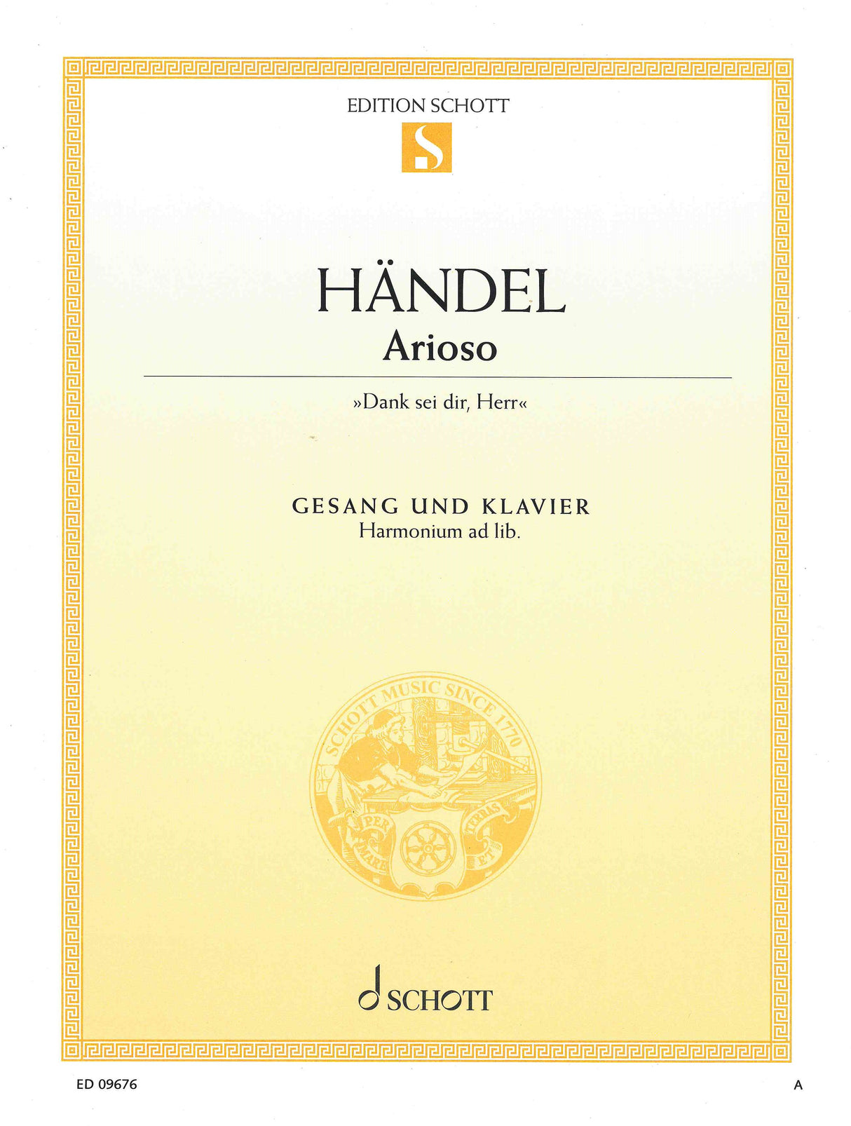 Handel: Arioso - Dank sei dir, Herr