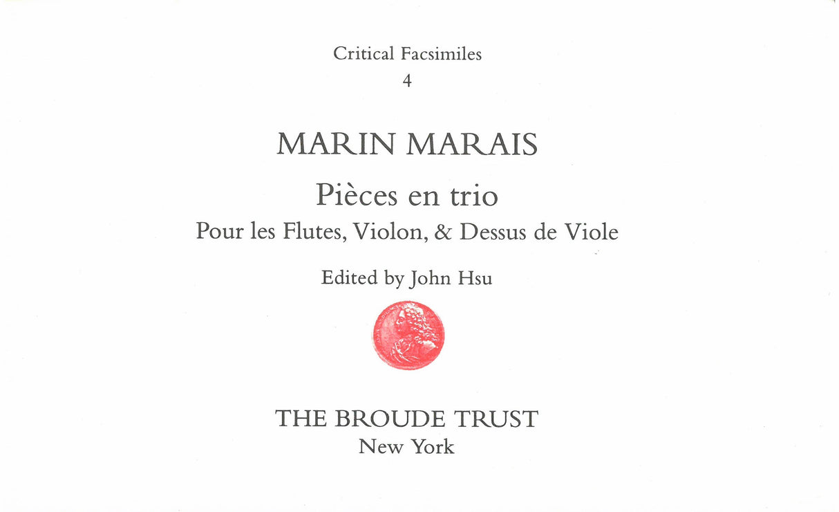 Marais: Pièces en trio