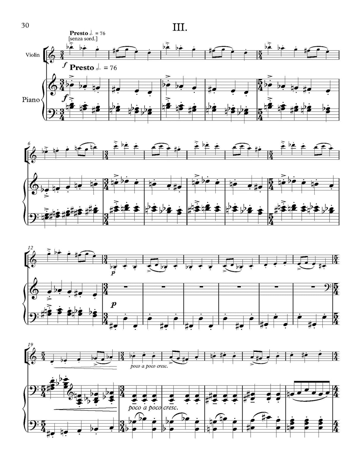 Roskott: Violin Sonata
