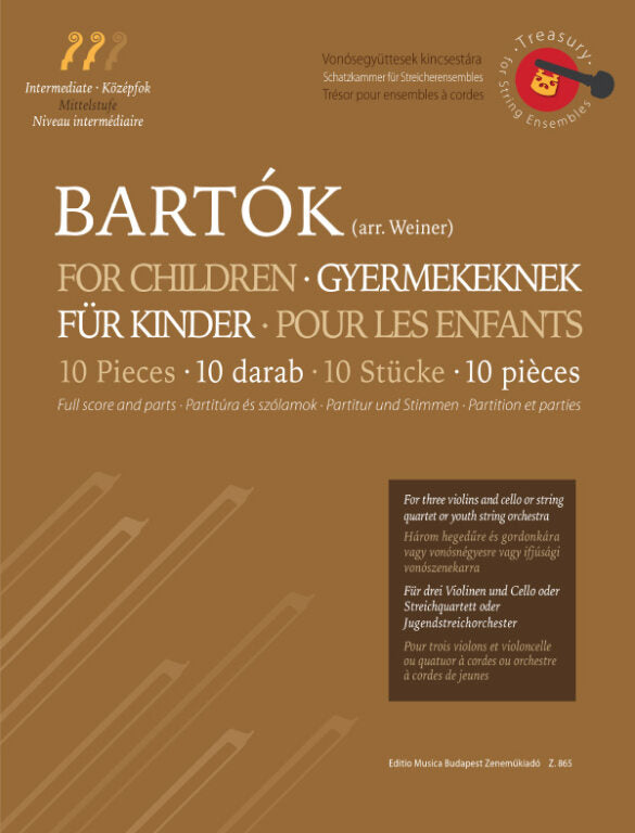 Bartók: Ten Pieces from the Series 'For Children' (arr. for string ensemble)
