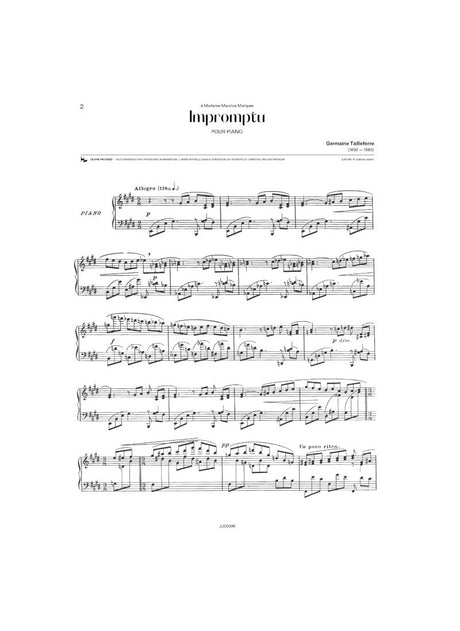 Tailleferre: Impromptu