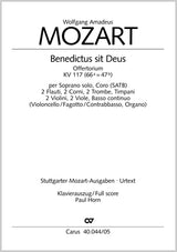 Mozart: Benedictus sit Deus, K. 117