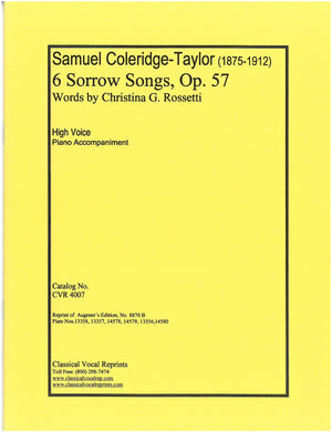 Coleridge-Taylor: 6 Sorrow Songs, Op. 57