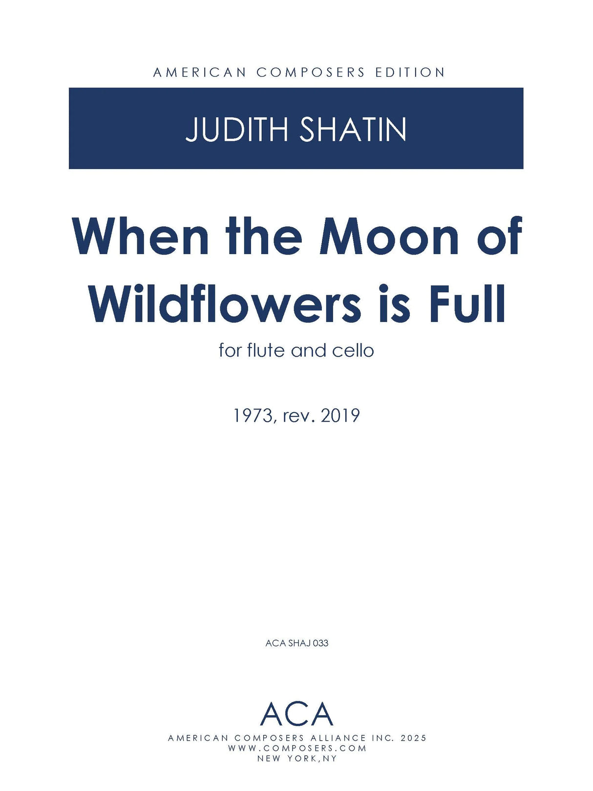 Shatin: When the Moon of Wildflowers is Full