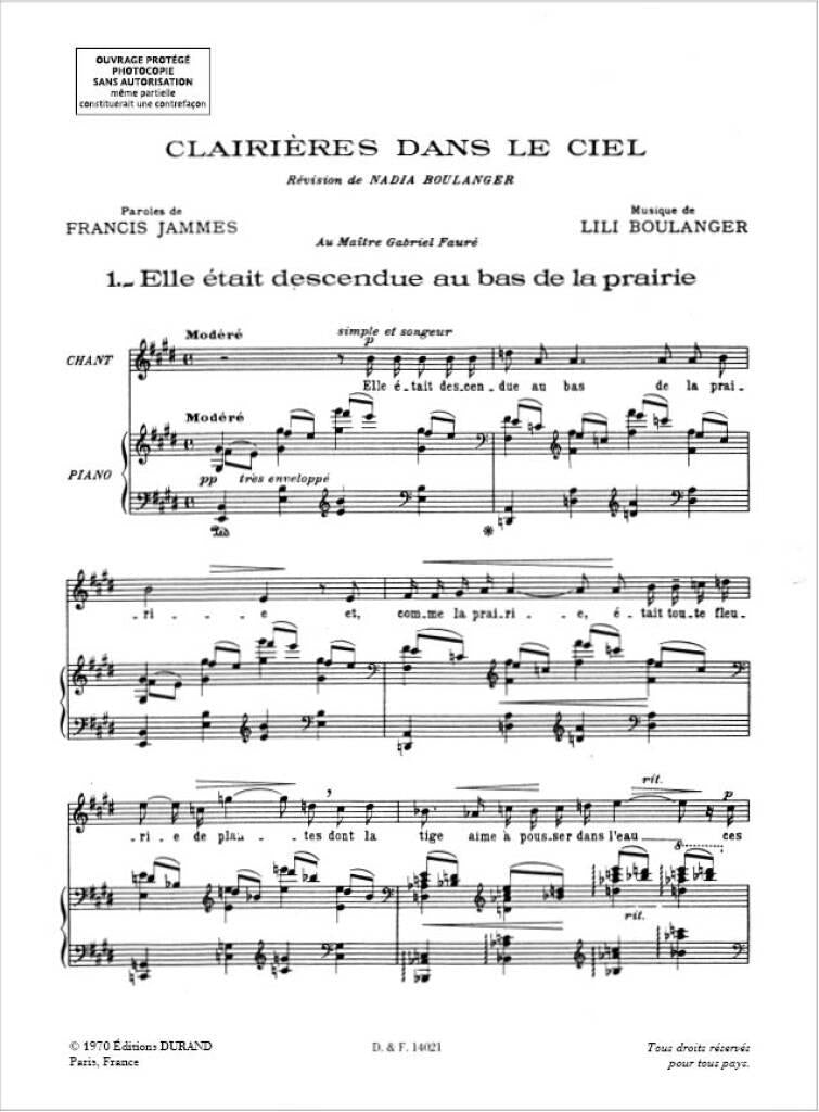 L. Boulanger: Clairières dans le ciel