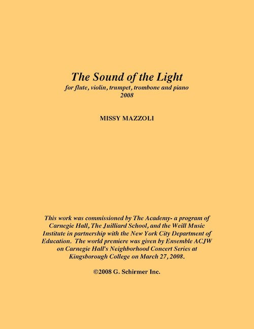 Mazzoli: The Sound of the Light