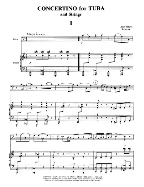 Ridout: Concertino for Tuba