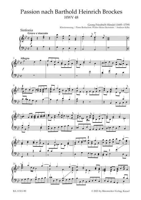 Handel: Brockes-Passion, HWV 48