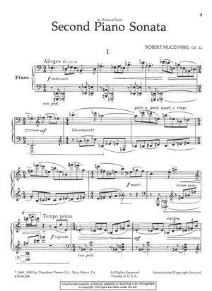 Muczynski: Second Piano Sonata, Op. 22