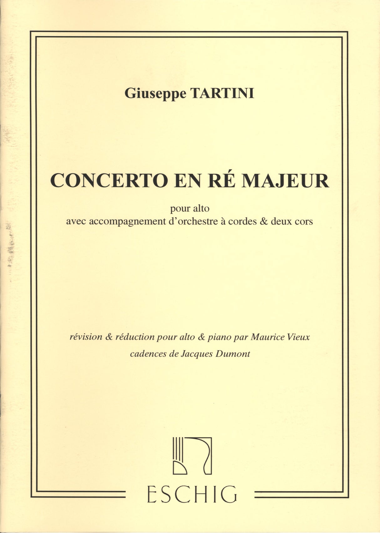 Tartini: Viola Concerto in D Major