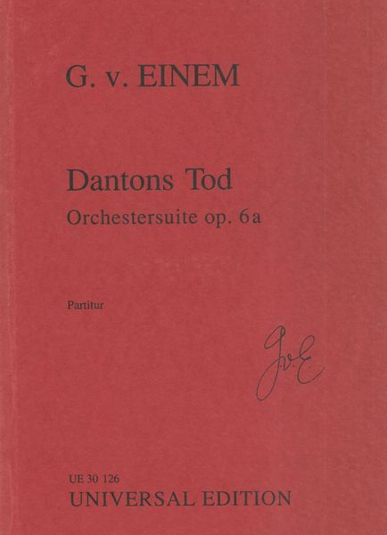 Einem: Dantons Tod Suite, Op. 6a