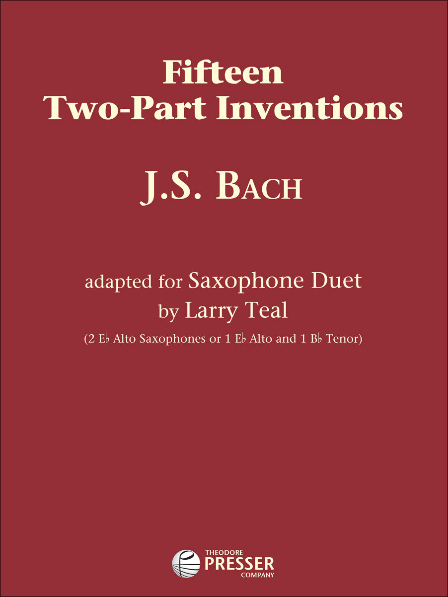Bach: 15 Two-Part Inventions (arr. for 2 saxophones)