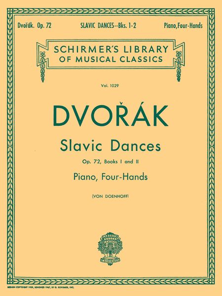 Dvořák: Slavonic Dances, Op. 72