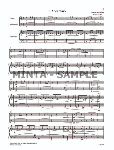 Trios for Flute, Cello, & Piano
