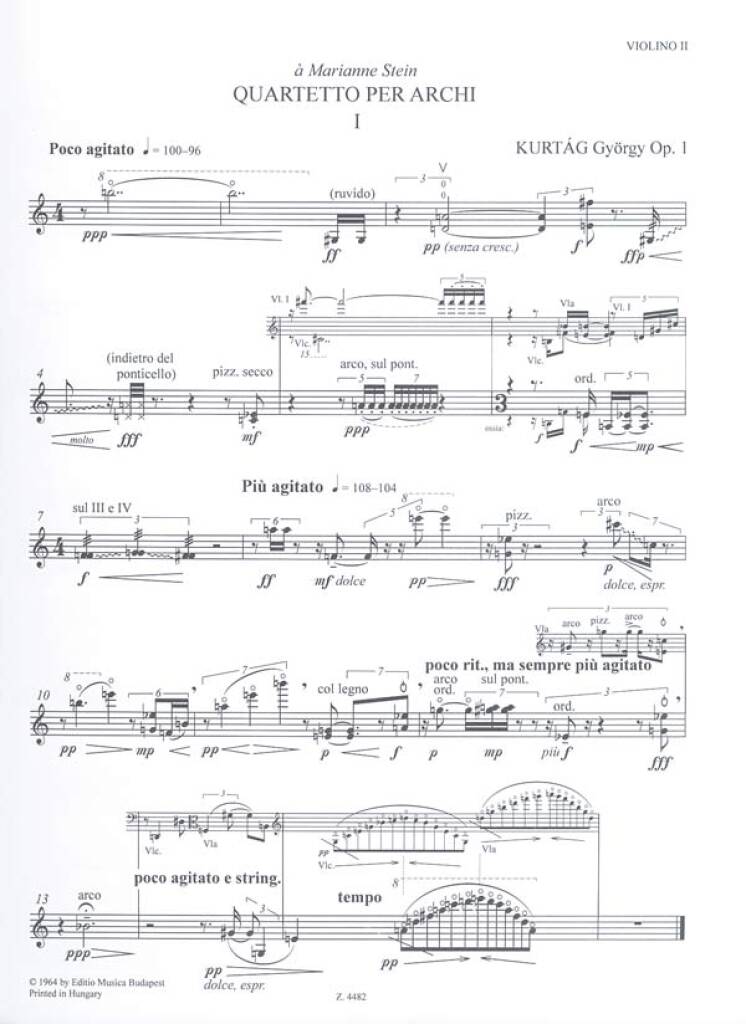 Kurtág: String Quartet No. 1, Op. 1