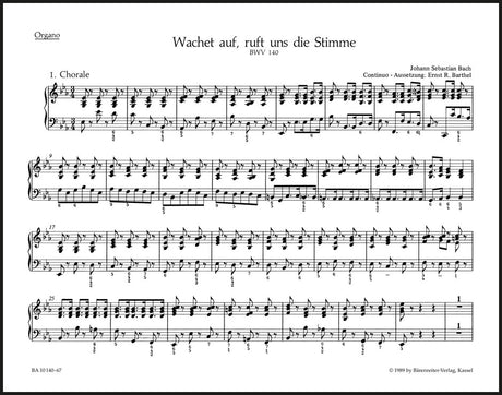 Bach: Wachet auf, ruft uns die Stimme, BWV 140