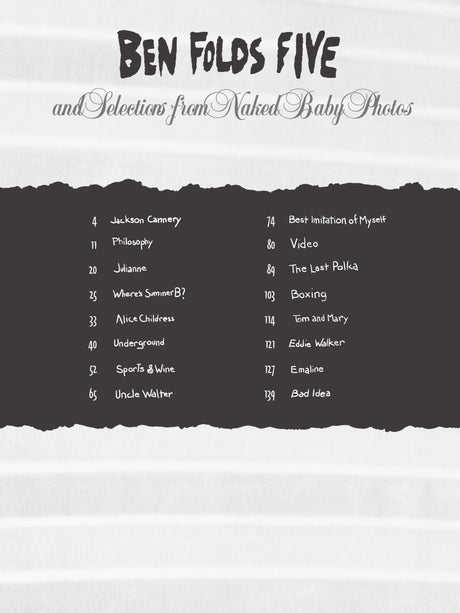 Ben Folds Five and Selections from Naked Baby Photos