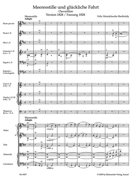 Mendelssohn: Calm Seas and Prosperous Voyage, MWV P 5, Op. 27
