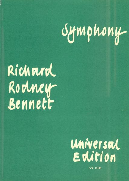 Bennett: Symphony No. 1